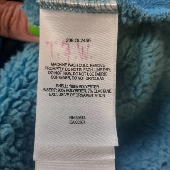 Mountain Headwear Aqua Light Blue Full Zip Polartec Fleece jacket Small Petite - Picture 6 of 7